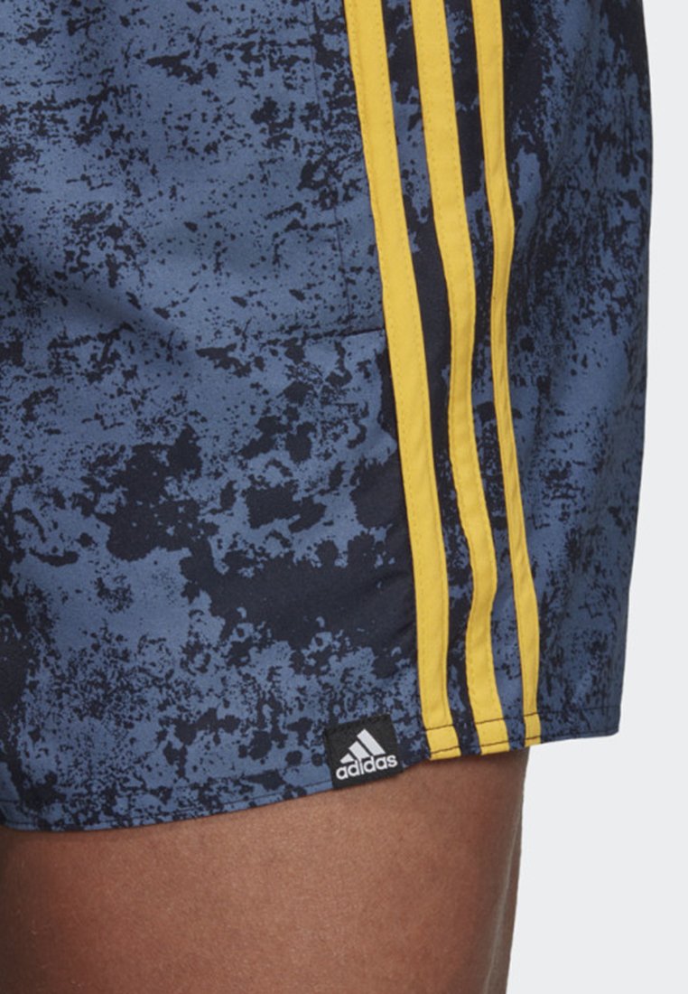 adidas allover print swim shorts