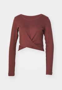 EMOTIONAL DANCE CREWNECK LONG SLEEVE - Topper langermet - dark brown