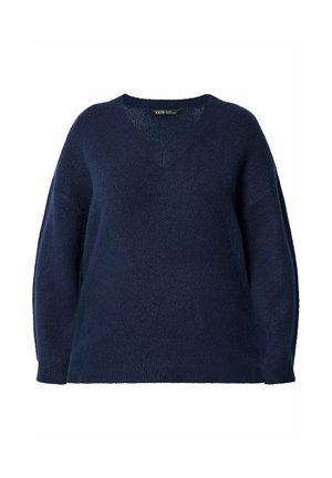 Yours Clothing, PLUS SIZE JUMPERS. - Jumper - navy
