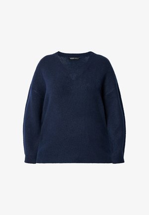 Yours Clothing, PLUS SIZE JUMPERS. - Jumper - navy