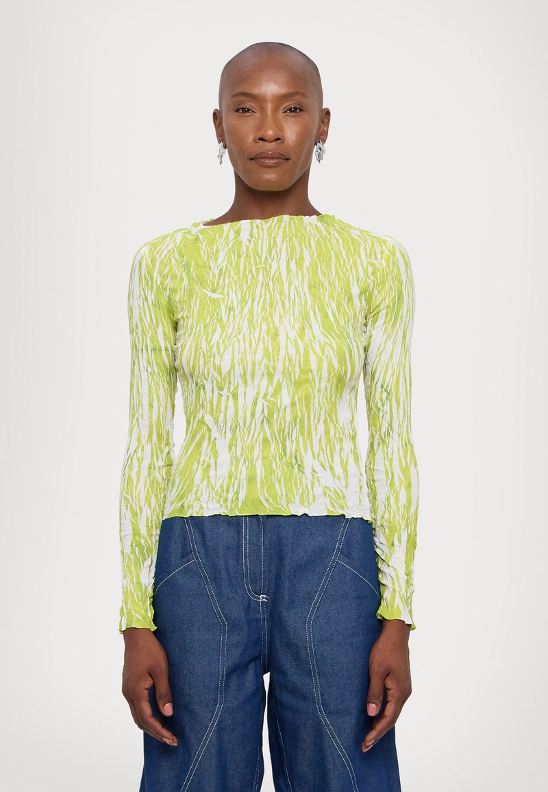 Sunnei - LONGSLEEVE - Camiseta de manga larga - green wrinkled, Ampliar