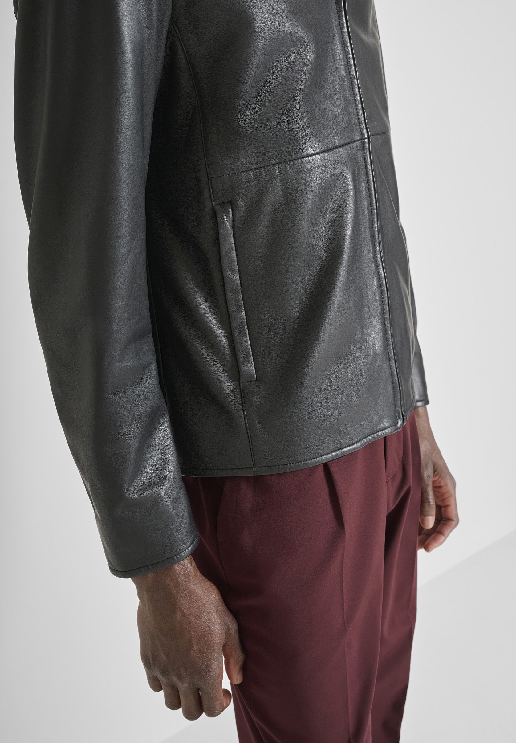 Antony Morato Leather jacket - black - Zalando