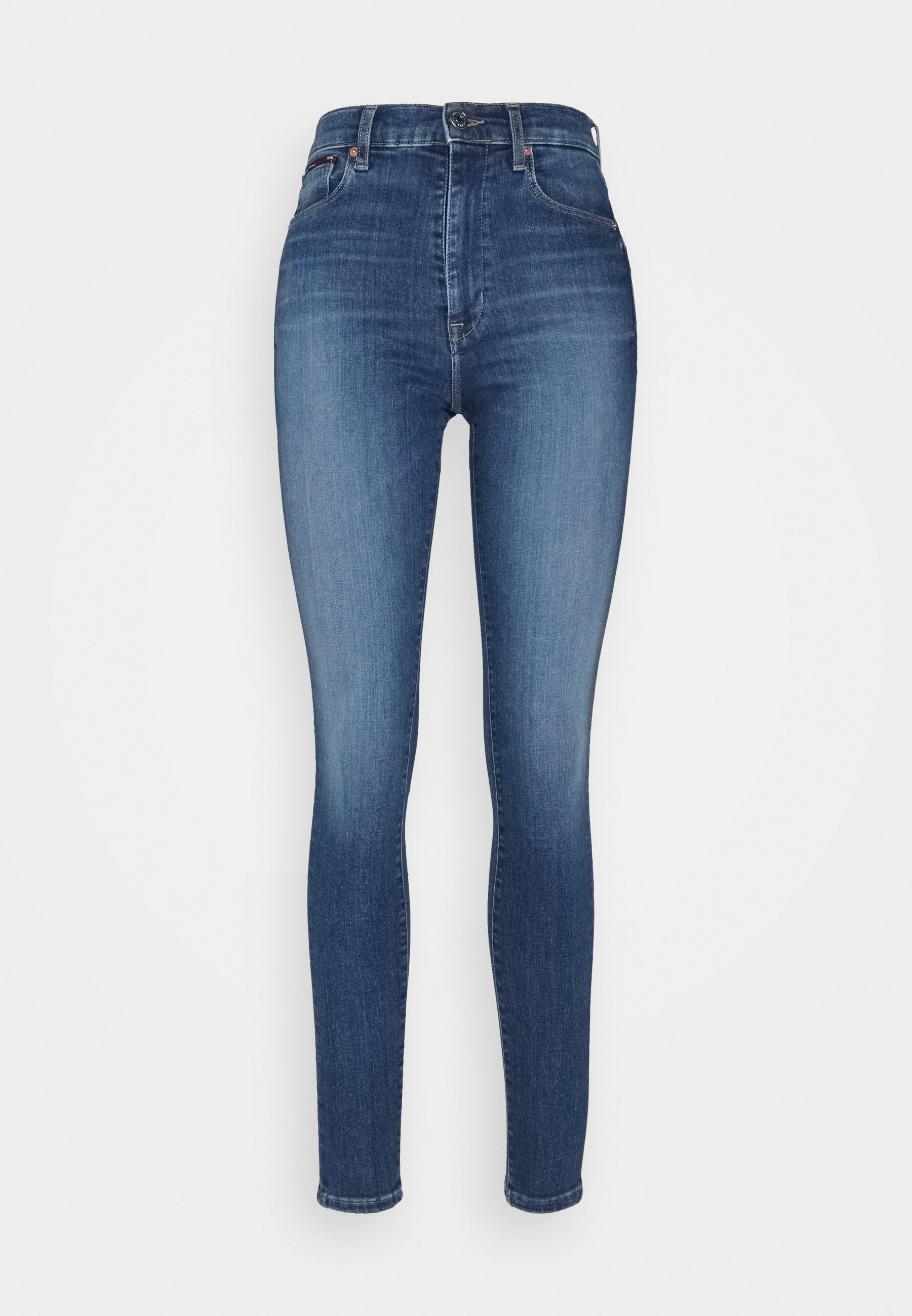 Tommy Jeans SYLVIA SKINNY - Aptempti džinsai - denim medium/mėlynų džinsų -  Zalando.lt