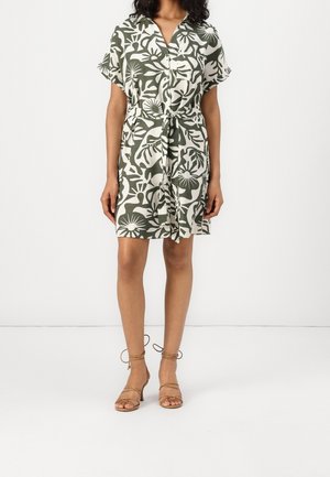 Košilové šaty - dark green