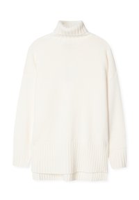 MAXI-MIT ROLLKRAGEN AUS ULTRASOFT - Strickpullover - White
