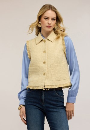 BOUCLÉ CON FRANGE - Vest - giallo