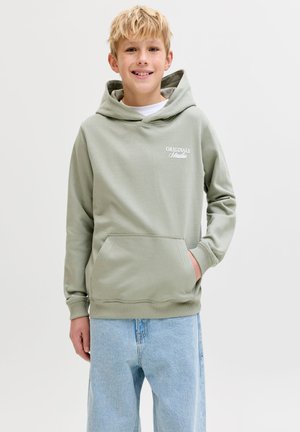 Jack & Jones Junior, JORNORREBRO - Hættetrøje - seagrass