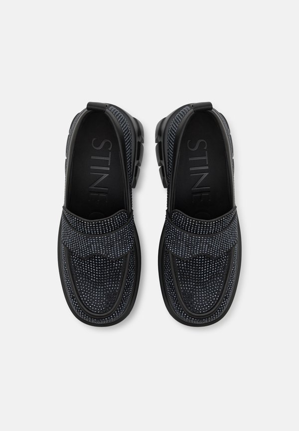 CRYSTALIZED LOAFER - Platform heels3