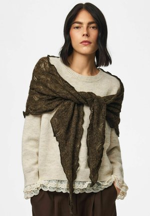 Pieces, SCARF PCESTELLE TRIANGLE - Écharpe - light brown