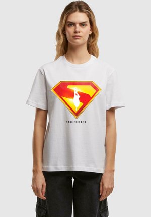 SUPERMAN LOGO TAKE ME HOME EVERYDAY - Print T-shirt - white