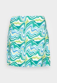 PRINTED SKIRT - Minissaia - blue/yellow