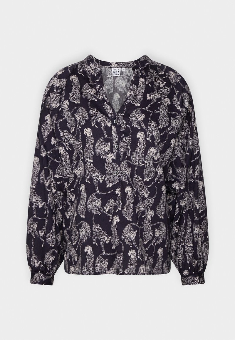 Emily van den Bergh Blouse donkerblauw Emily van den Bergh Blouse donkerblauw