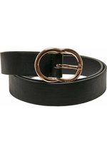 Urban Classics Herren-Gürtel Mit Ring-Schnalle – Lederoptik, Verstellbar 95-125 Cm, Gold-Optik, Streetwear-Accessoire