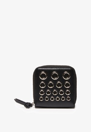 Sisley, BLACK SMALL COIN PURSE WITH EYELETS - Portefeuille - black