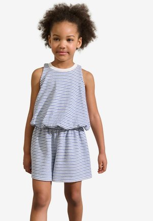 REGULAR FIT - PUFFBALL CROCHET SET  - Šortai - blue
