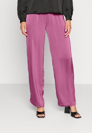 VILAVENNA STRAIGHT PANTS - Bikses - fandango pink