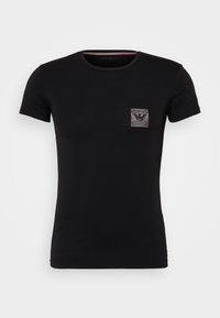 SLEEVE CREW NECK  - Unterhemd/-shirt - black beauty