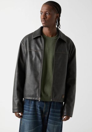 Kunstlederjacke - schwarz multicolor