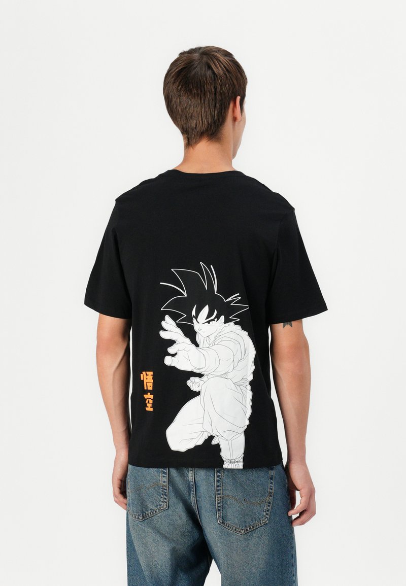Black boohooMAN T-shirt Graphique Homme Oversize Boxy En Coton Épais