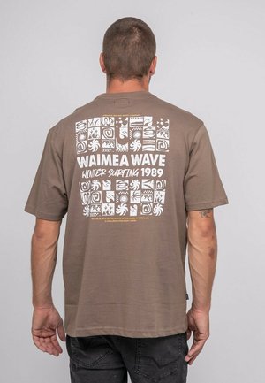 À MOTIF JARGNOL - T-shirt imprimé - marron