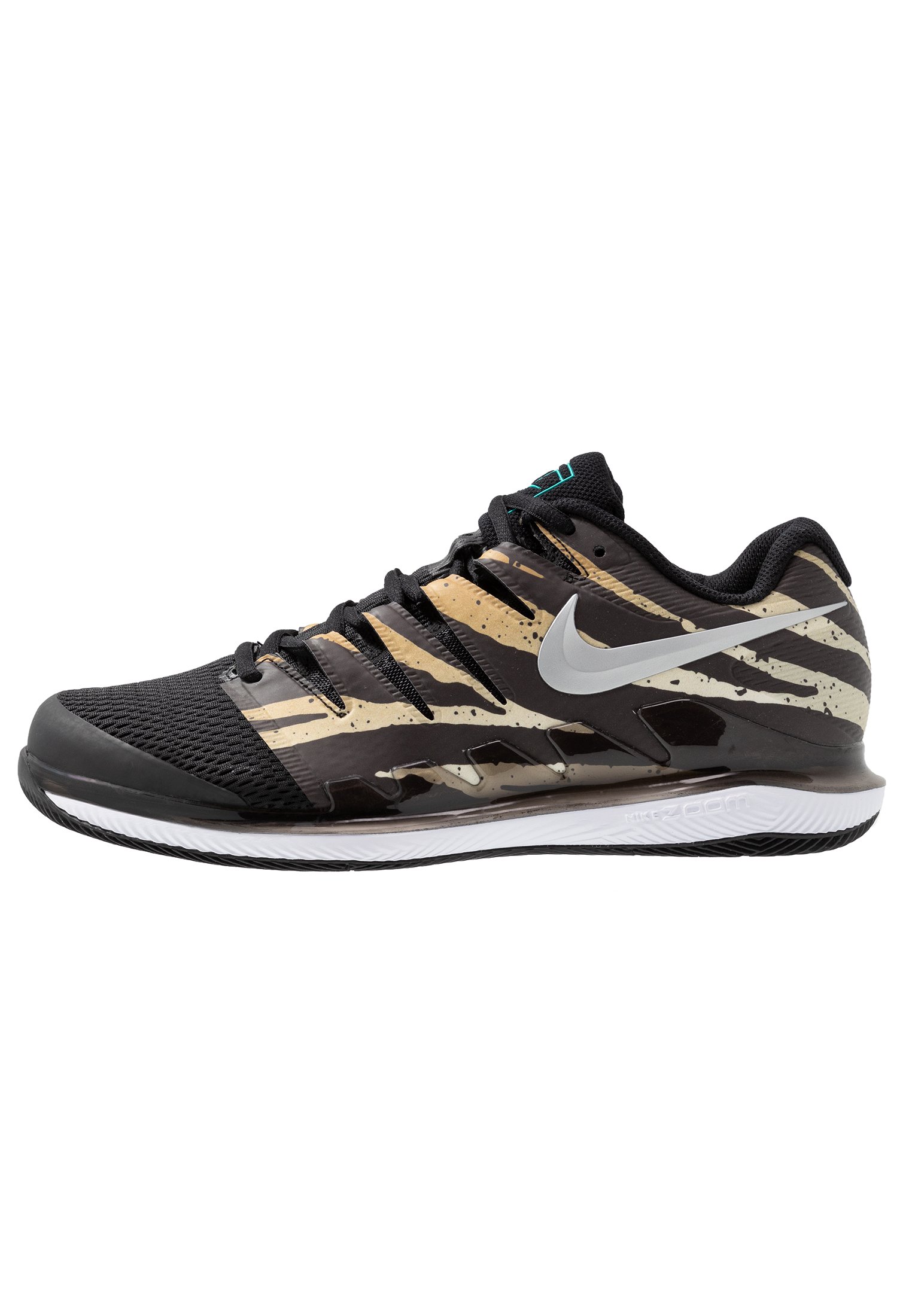 nike women's air zoom vapor x tennis shoes wheat and black