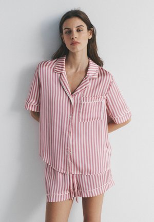 2 PACK SET - Pyjama - berry red pink stripe