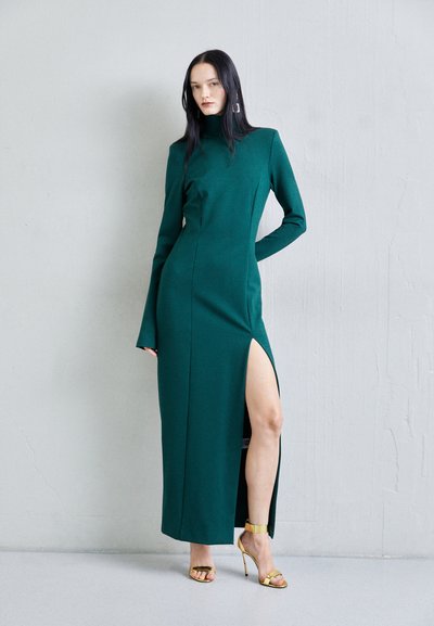 Sara Battaglia TURTLE NECK LONG DRESS - Φόρεμα από ζέρσεϊ - verde
