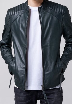 Chaqueta de cuero - anthracite