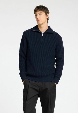 Selected Homme HALF-ZIP - Džemper - sky captain