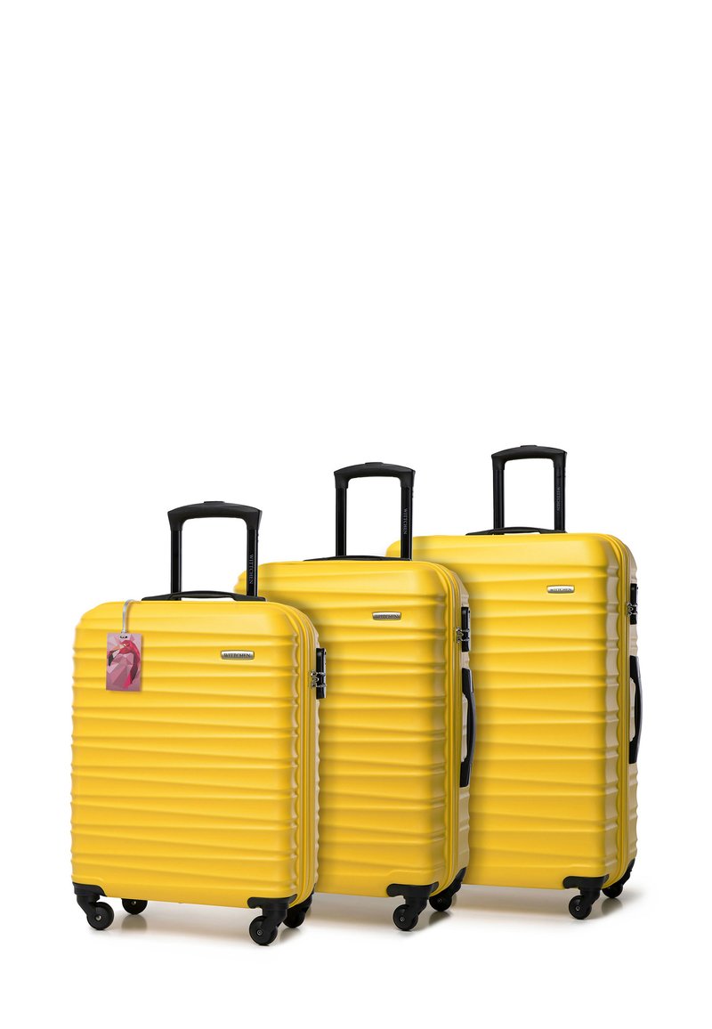 WITTCHEN LUGGAGE SET WITH TAG FROM ABS - Sada zavazadel - yellow