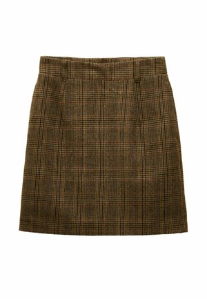 REGULAR FIT- BRAMBLE - Gonna a campana - brown check