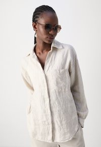 Marc O'Polo BLOUSE LONG SHAPE LONG VOLUME SLEEVES CHEST POCKET - Button-down blouse - multi