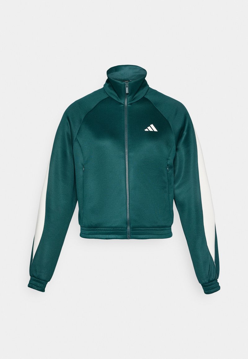 adidas Sportswear Sweater met rits donkergroen