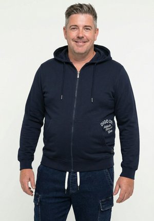 HOODIE KANGAROO POCKET - Sweatjacke - navy blue