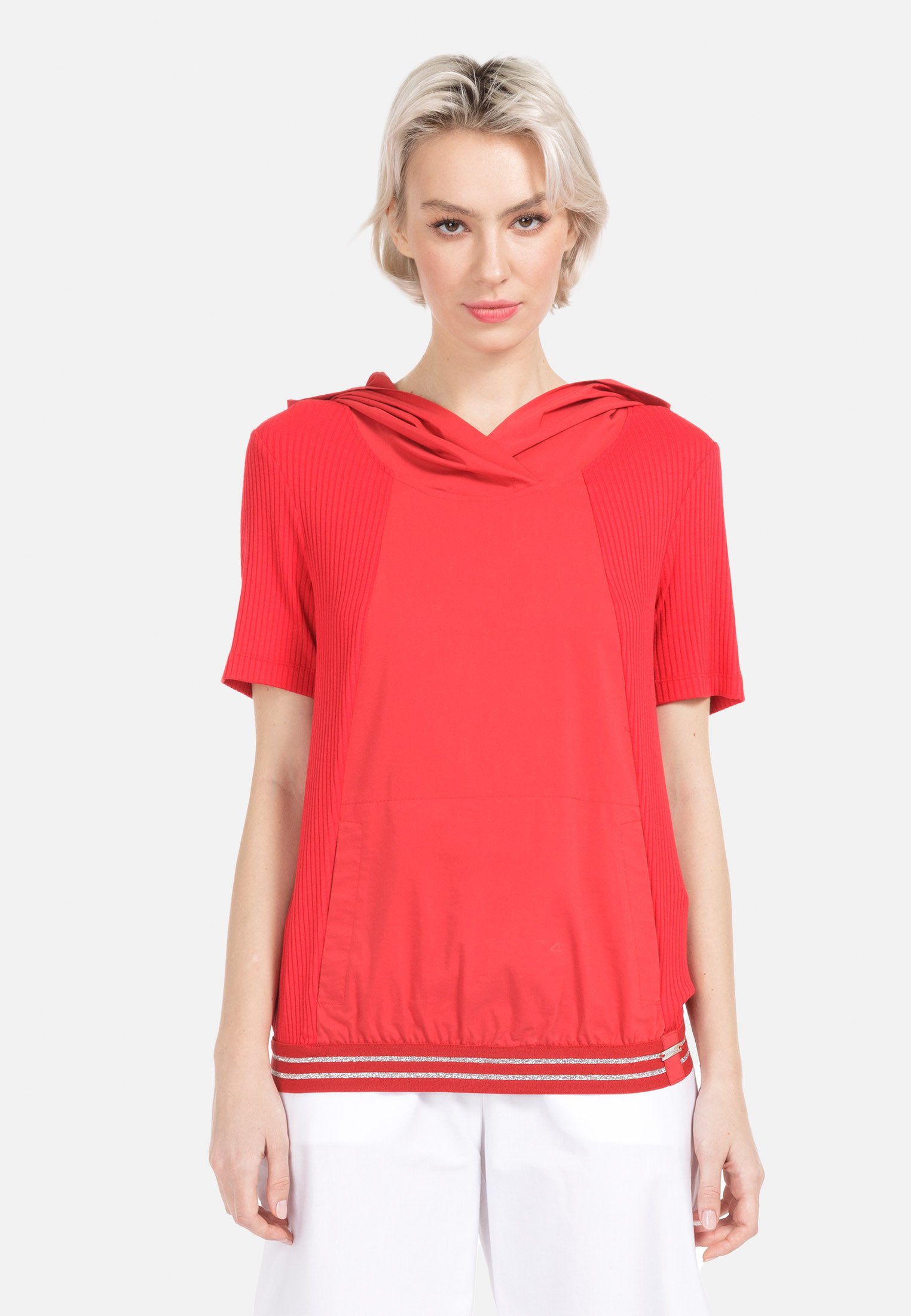 HELMIDGE KURZARMBLUSE BLUSE - T-shirt con stampa - rot/rosso - Zalando.it
