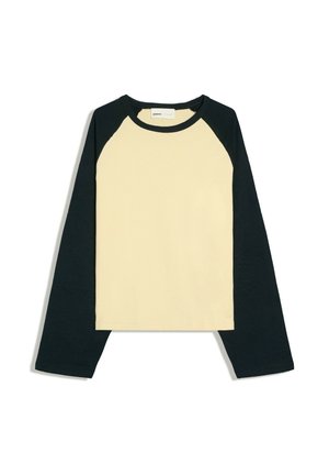 Bershka, TSHIRT - Longsleeve - light yellow