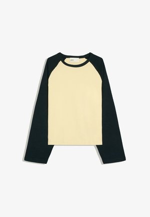 Bershka, TSHIRT - Longsleeve - light yellow