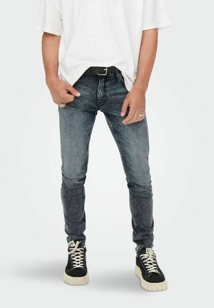 Jeans Skinny Fit - blue-black denim