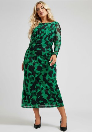 BLUR FLORAL PRINT - Vapaa-ajan mekko - green