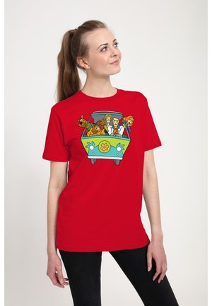SCOOBY DOOBY DOO GRAPHIC - T-Shirt print - red