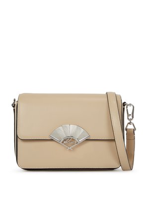 SIGNATURE FAN MEDIUM - Cross body bag - sand