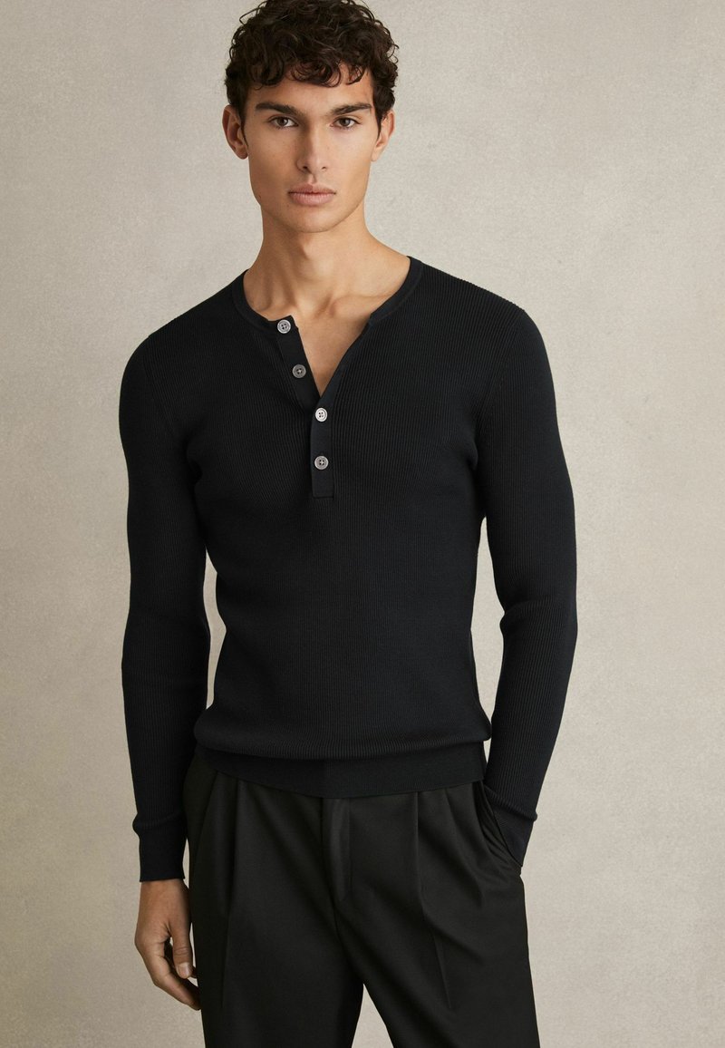 Reiss REGULAR FIT - ASHWELL HENLEY - Pulover - navy