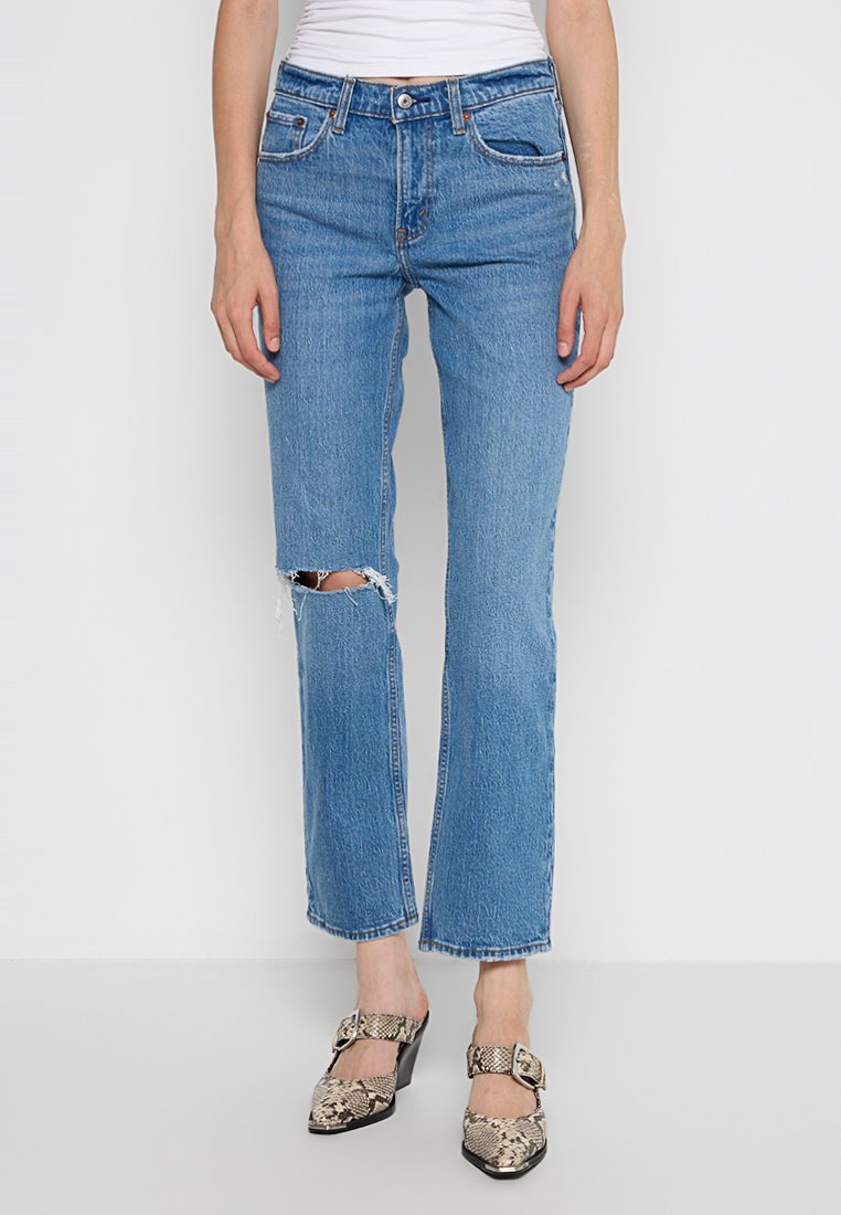 Abercrombie & Fitch Straight leg jeans blauw Abercrombie & Fitch Straight leg jeans blauw