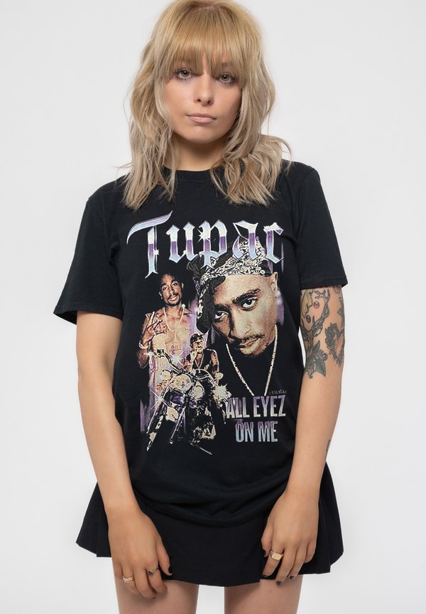 TUPAC ALL EYEZ BLUE HOMAGE - Print T-shirt