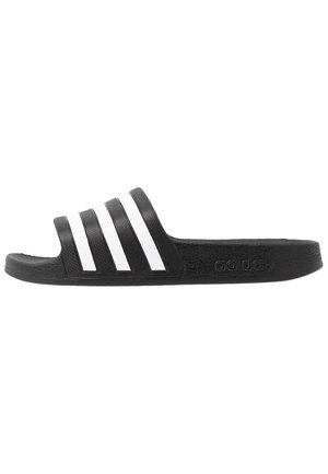 ADILETTE AQUA - Pool slides - core black/footwear white