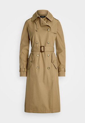 Lauren Ralph Lauren Petite WATER REPELLENT BELTED TWILL TRENCH COAT - Trench - birch tan
