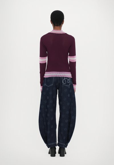 Henrik Vibskov AJOUR TURTLENECK - Neule - bordeaux ajour