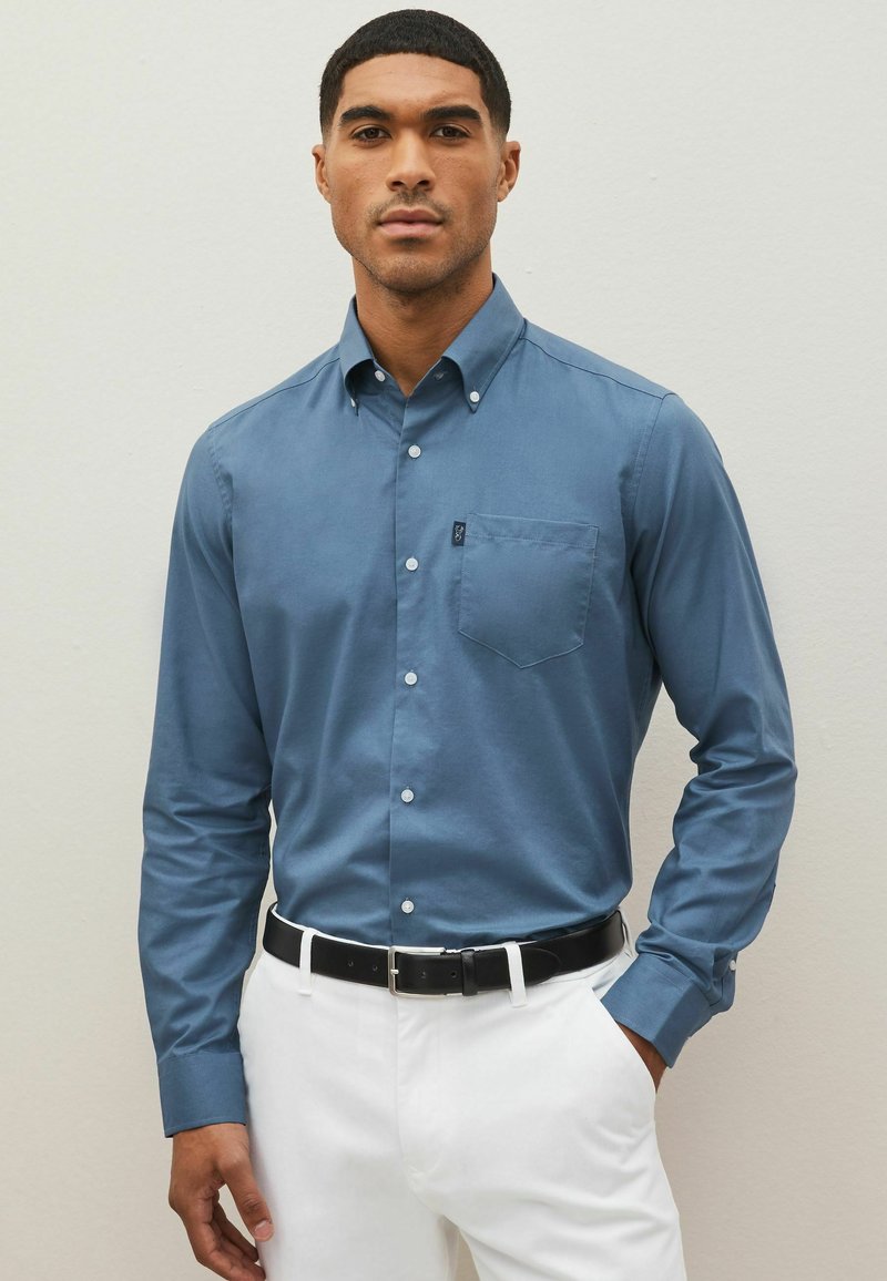 Next - EASY IRON BUTTON DOWN - Camisa - dusky blue, Ampliar