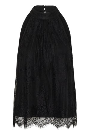 Cream, CRMIRA LACE HALTER TOP - Débardeur - pitch black