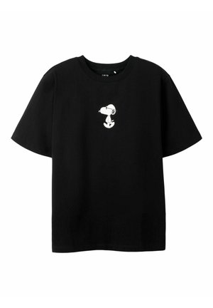 LMTD T-SHIRT SNOOPY LOOSE FIT UNISEX - T-shirt imprimé - black